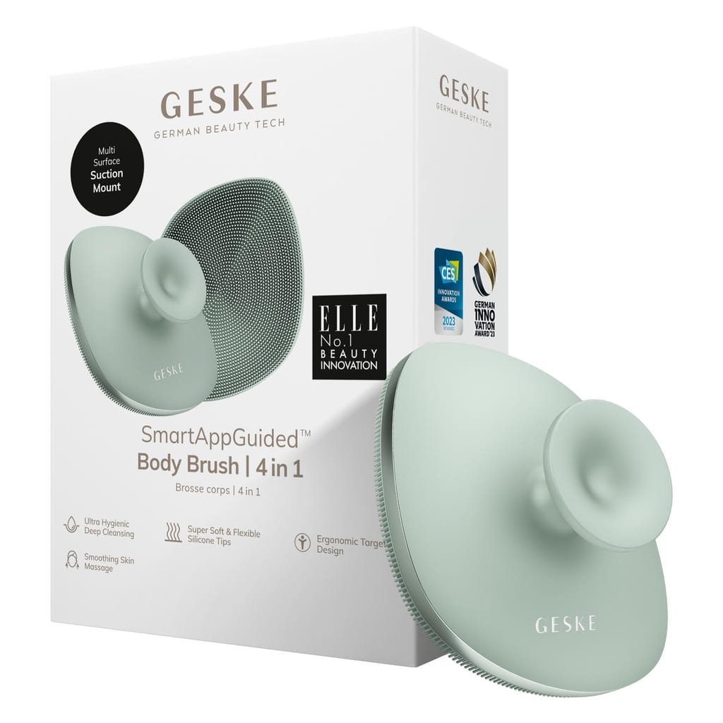 Фото товару: Щітка для тіла GESKE Body Brush metal 4в1 green № 0