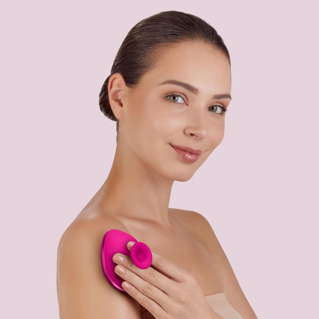 Фото товару: Щітка для тіла GESKE Body Brush metal 4в1 magenta № 3
