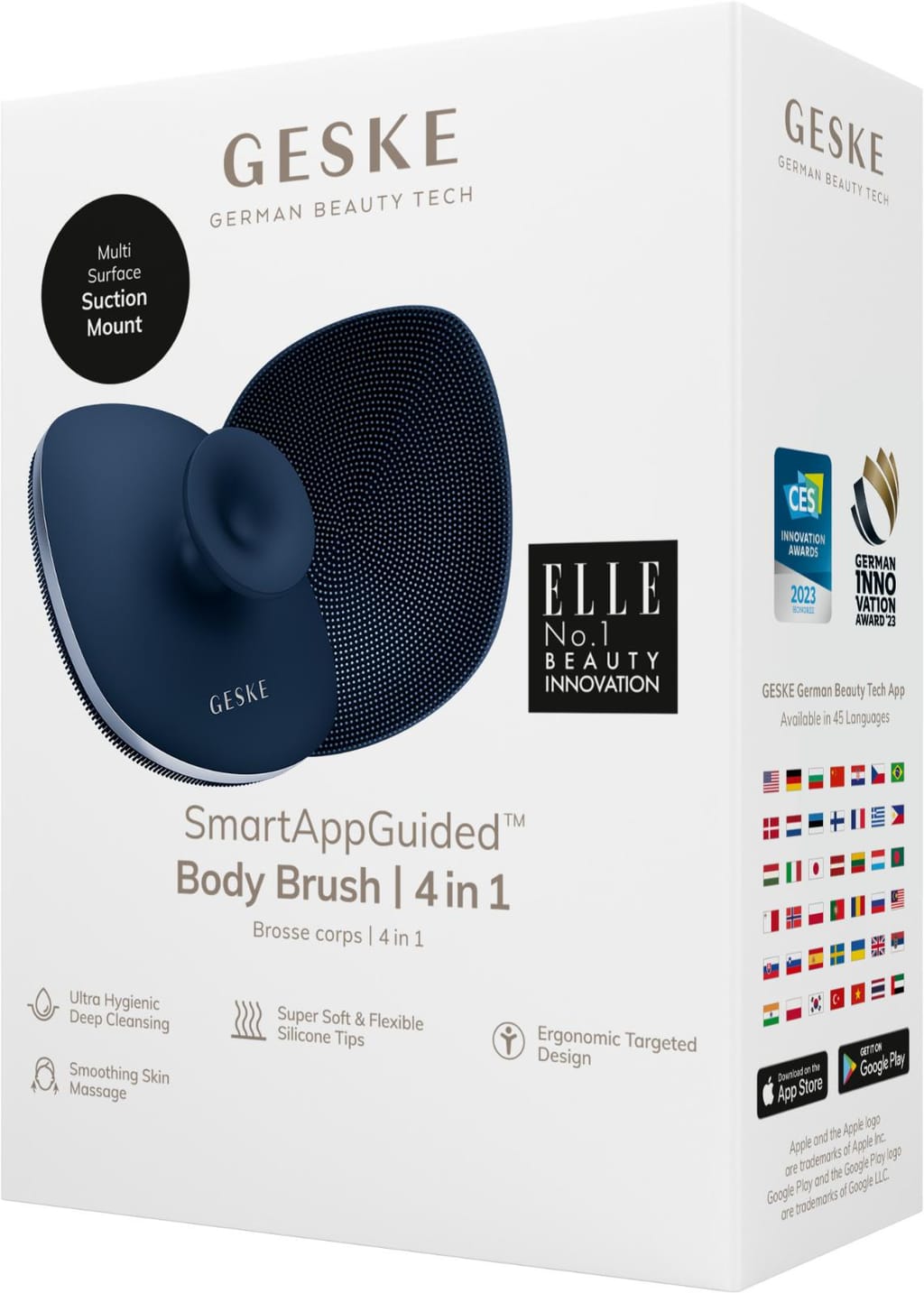 Фото товару: Щітка для тіла GESKE Body Brush metal 4в1 midnight № 7