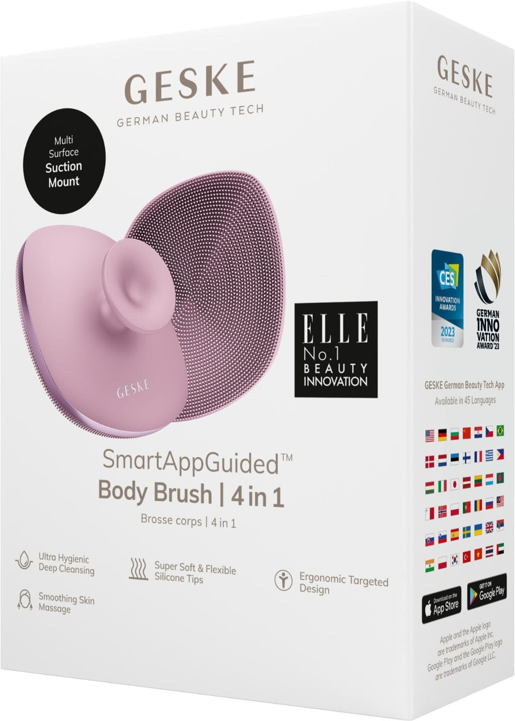 Фото товару: Щітка для тіла GESKE Body Brush metal 4в1 pink № 7