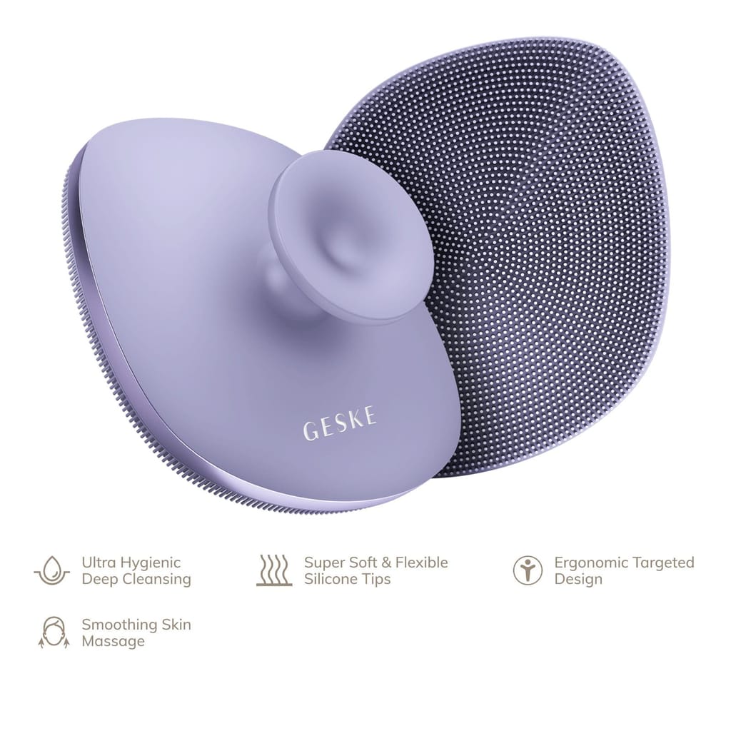 Фото товару: Щітка для тіла GESKE Body Brush metal 4в1 purple № 1