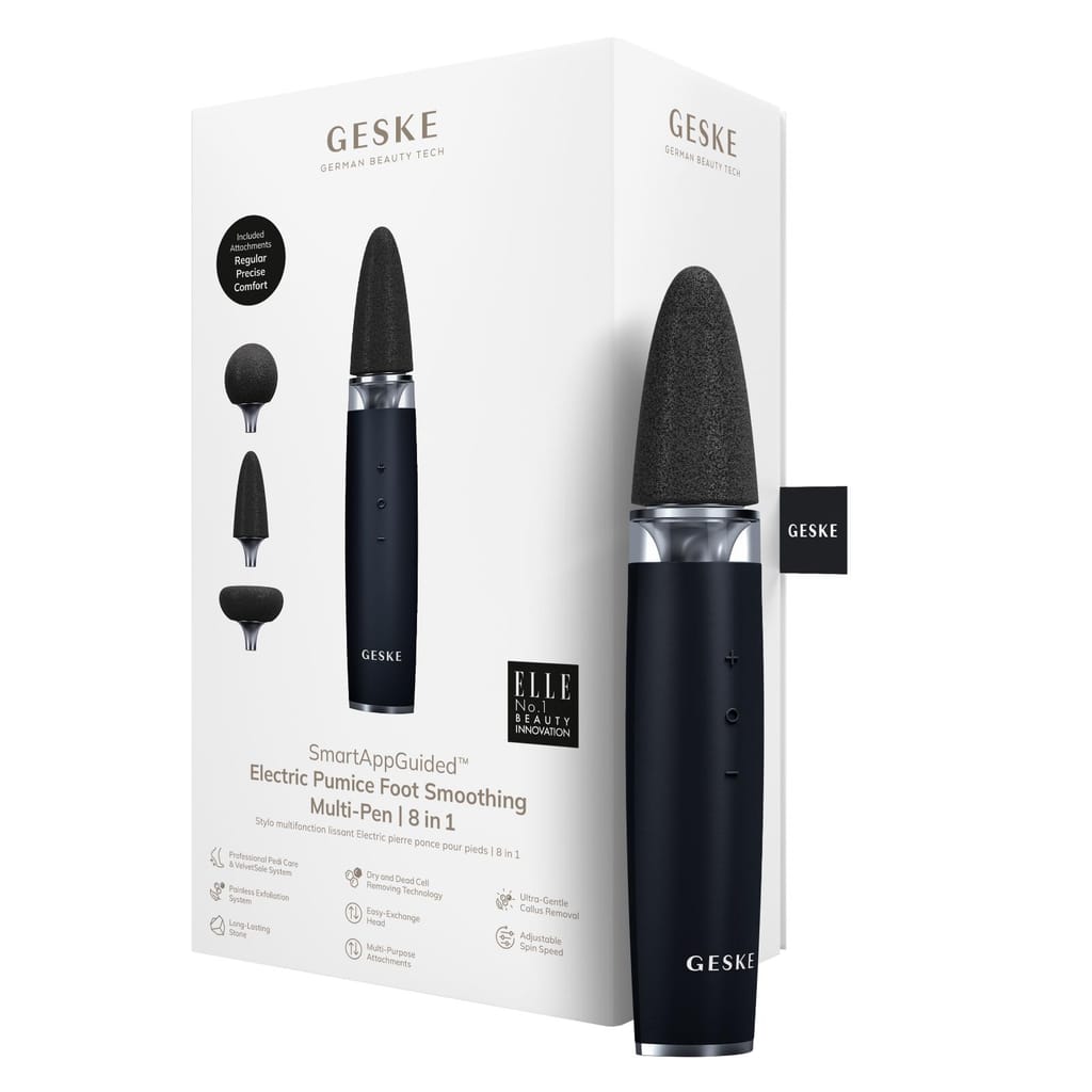 Фото товару: Шліфувальна пилка для стоп з додатковими насадками GESKE Electric Pumice Foot Smoothing Multi-Pen 8в1 black № 0