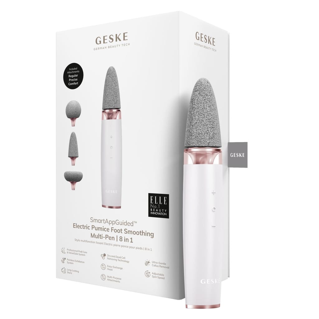 Фото товару: Шліфувальна пилка для стоп з додатковими насадками GESKE Electric Pumice Foot Smoothing Multi-Pen 8в1 starlight № 0