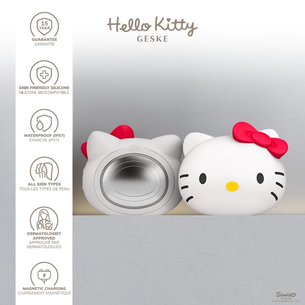 Фото товару: Ультразвукова маска тепло та холод GESKE Sonic Warm&Cool Mask 8в1 у формі голови кота by Hello Kitty № 2