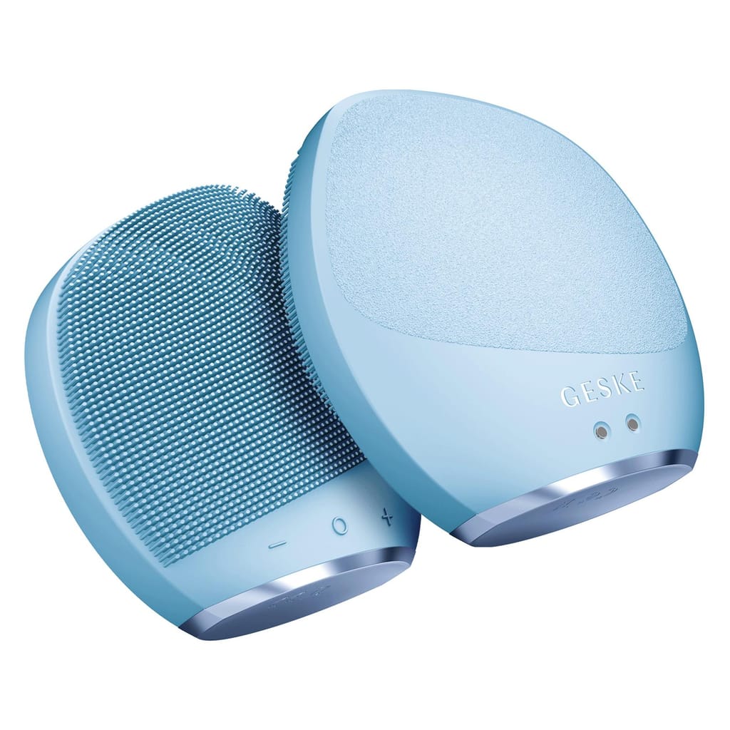 Фото товару: Ультразвукова щітка для тіла та інтенсивний пілінг GESKE Sonic Body Brush&Intensive Exfoliator 7в1 aquamarine № 5