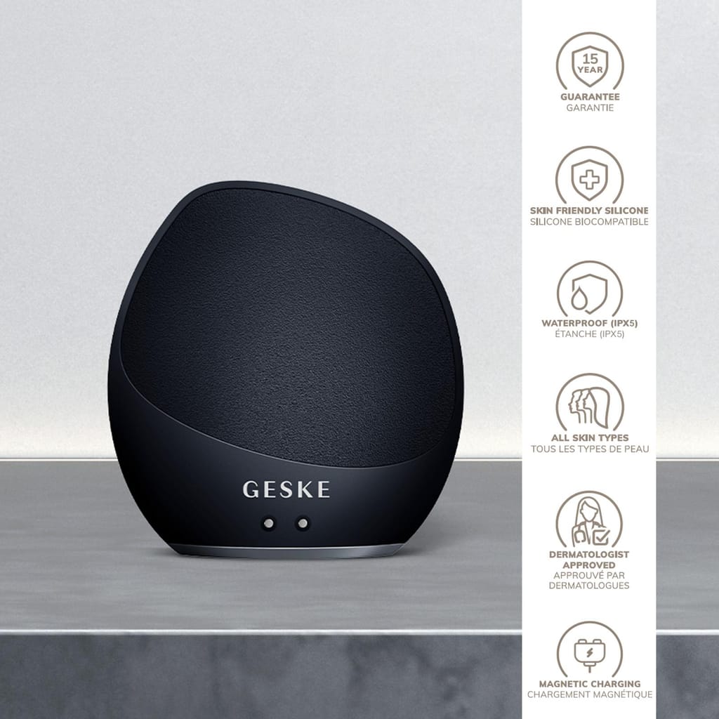 Фото товару: Ультразвукова щітка для тіла та інтенсивний пілінг GESKE Sonic Body Brush&Intensive Exfoliator 7в1 black № 2