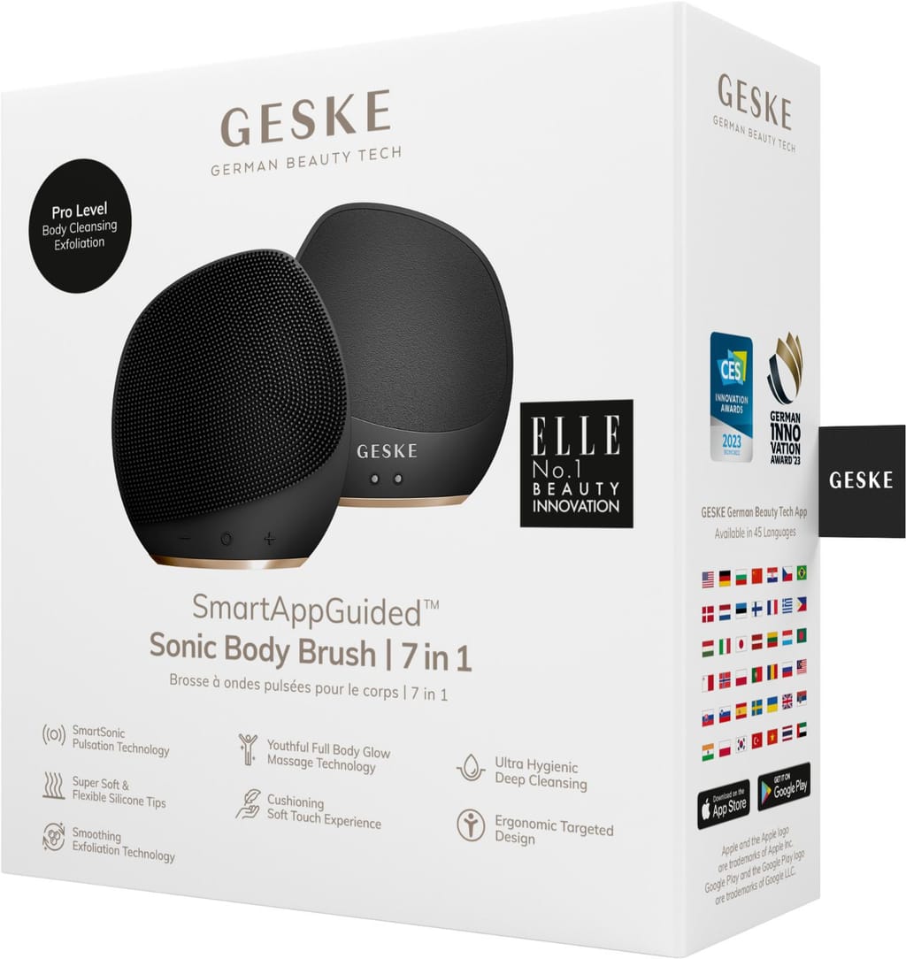 Фото товару: Ультразвукова щітка для тіла та інтенсивний пілінг GESKE Sonic Body Brush&Intensive Exfoliator 7в1 gray № 7