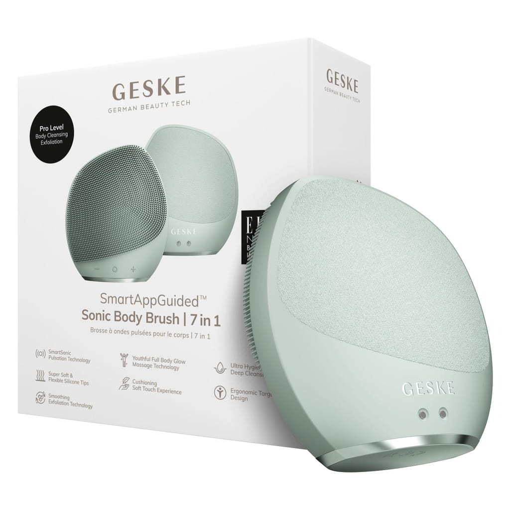 Фото товару: Ультразвукова щітка для тіла та інтенсивний пілінг GESKE Sonic Body Brush&Intensive Exfoliator 7в1 green № 0
