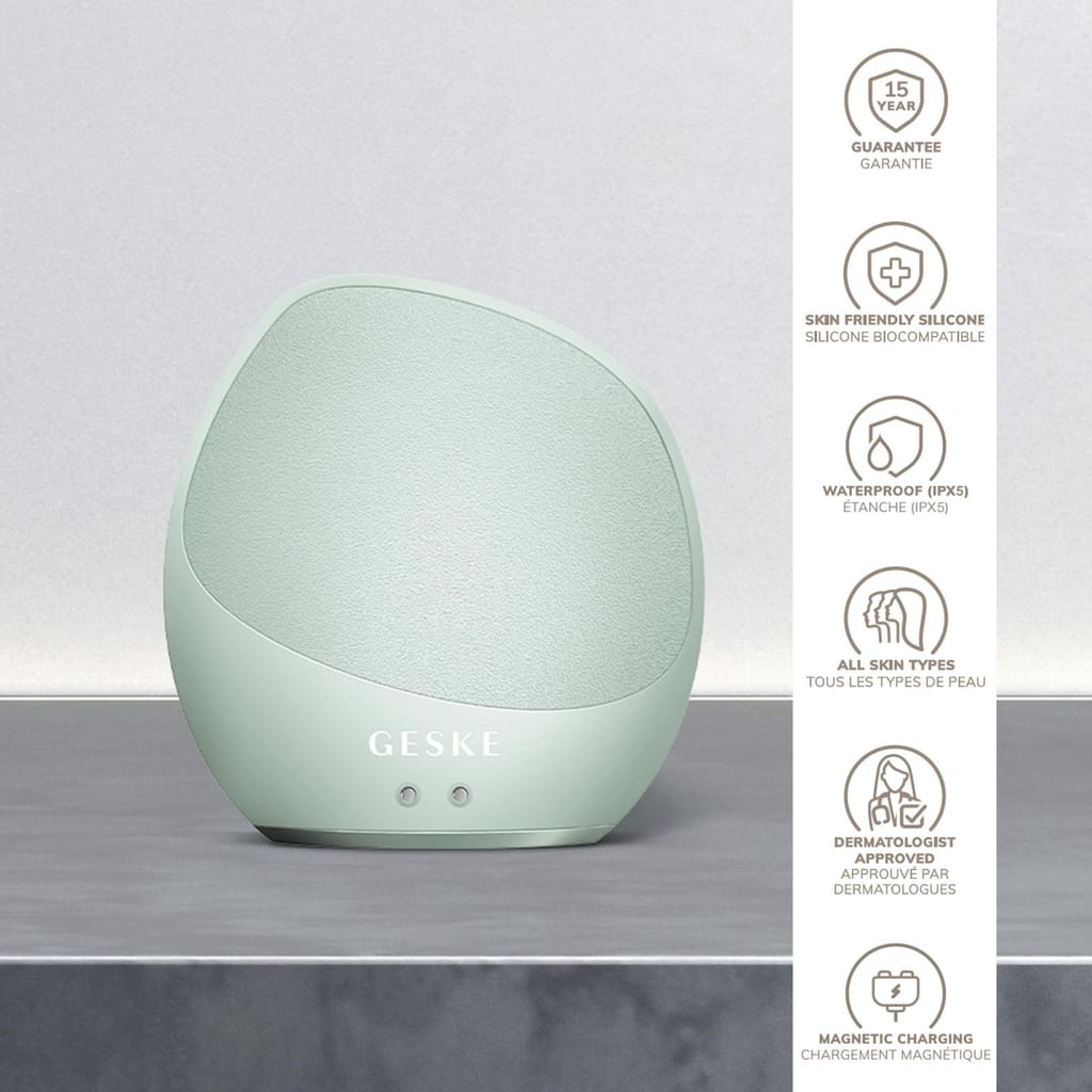 Фото товару: Ультразвукова щітка для тіла та інтенсивний пілінг GESKE Sonic Body Brush&Intensive Exfoliator 7в1 green № 2