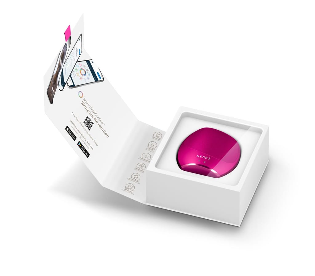 Фото товару: Ультразвукова щітка для тіла та інтенсивний пілінг GESKE Sonic Body Brush&Intensive Exfoliator 7в1 magenta № 8