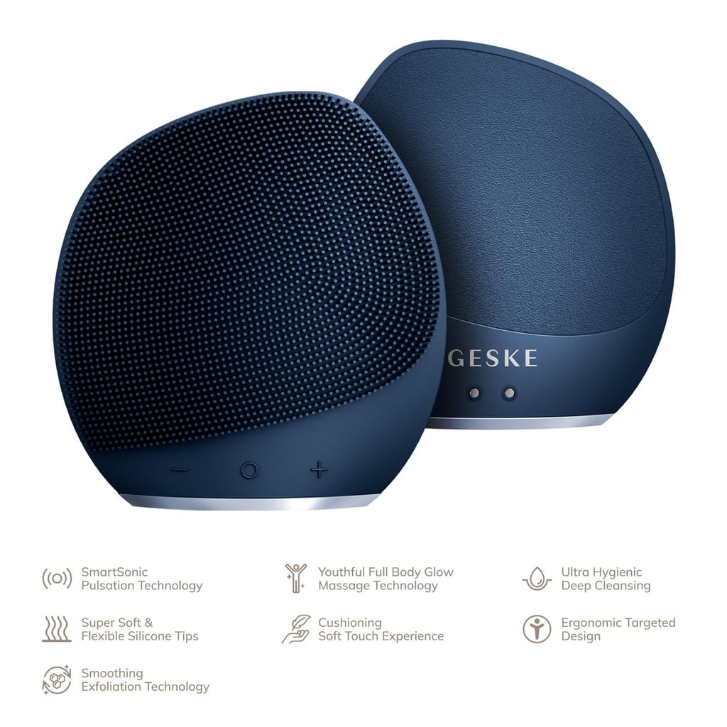 Фото товару: Ультразвукова щітка для тіла та інтенсивний пілінг GESKE Sonic Body Brush&Intensive Exfoliator 7в1 midnight № 1