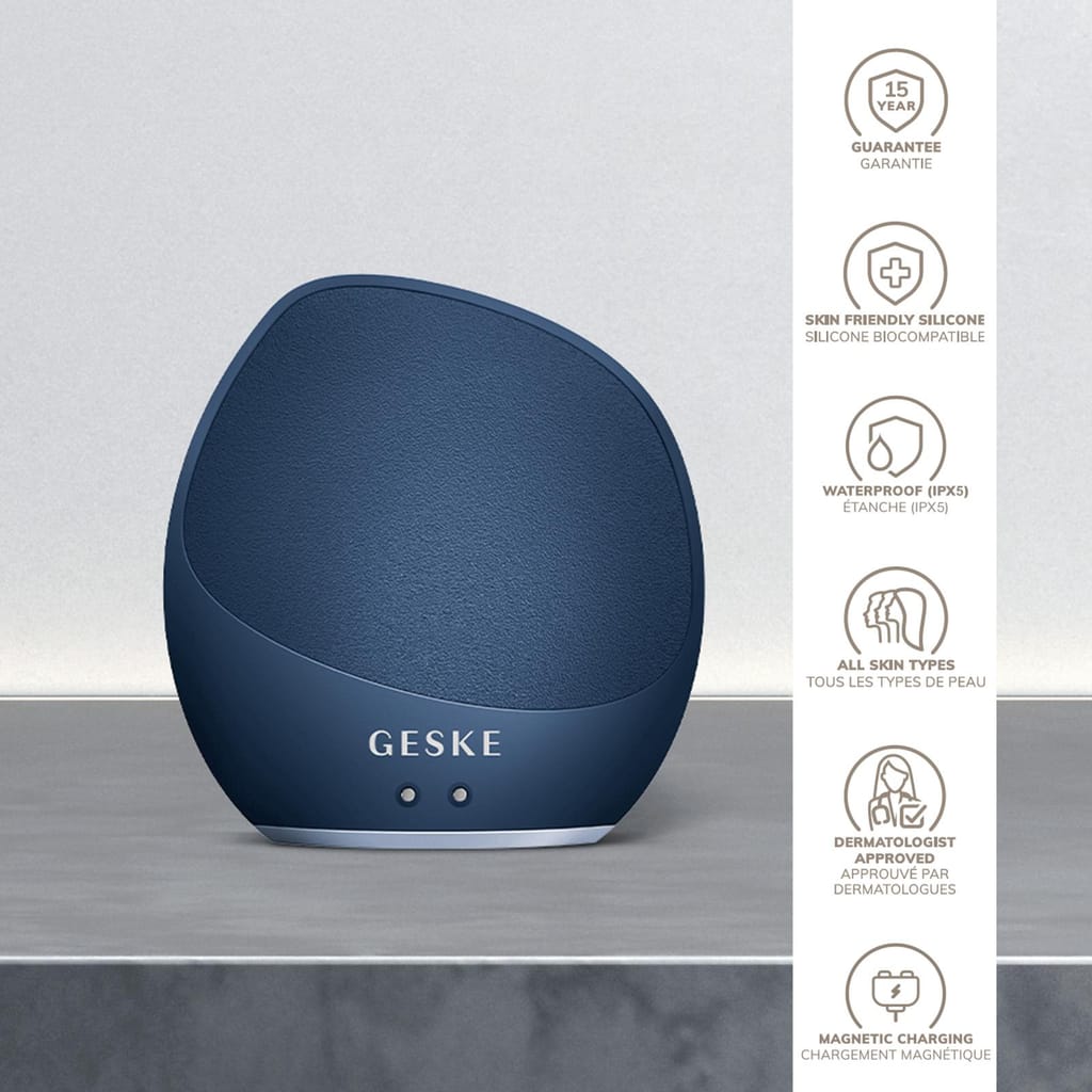 Фото товару: Ультразвукова щітка для тіла та інтенсивний пілінг GESKE Sonic Body Brush&Intensive Exfoliator 7в1 midnight № 2