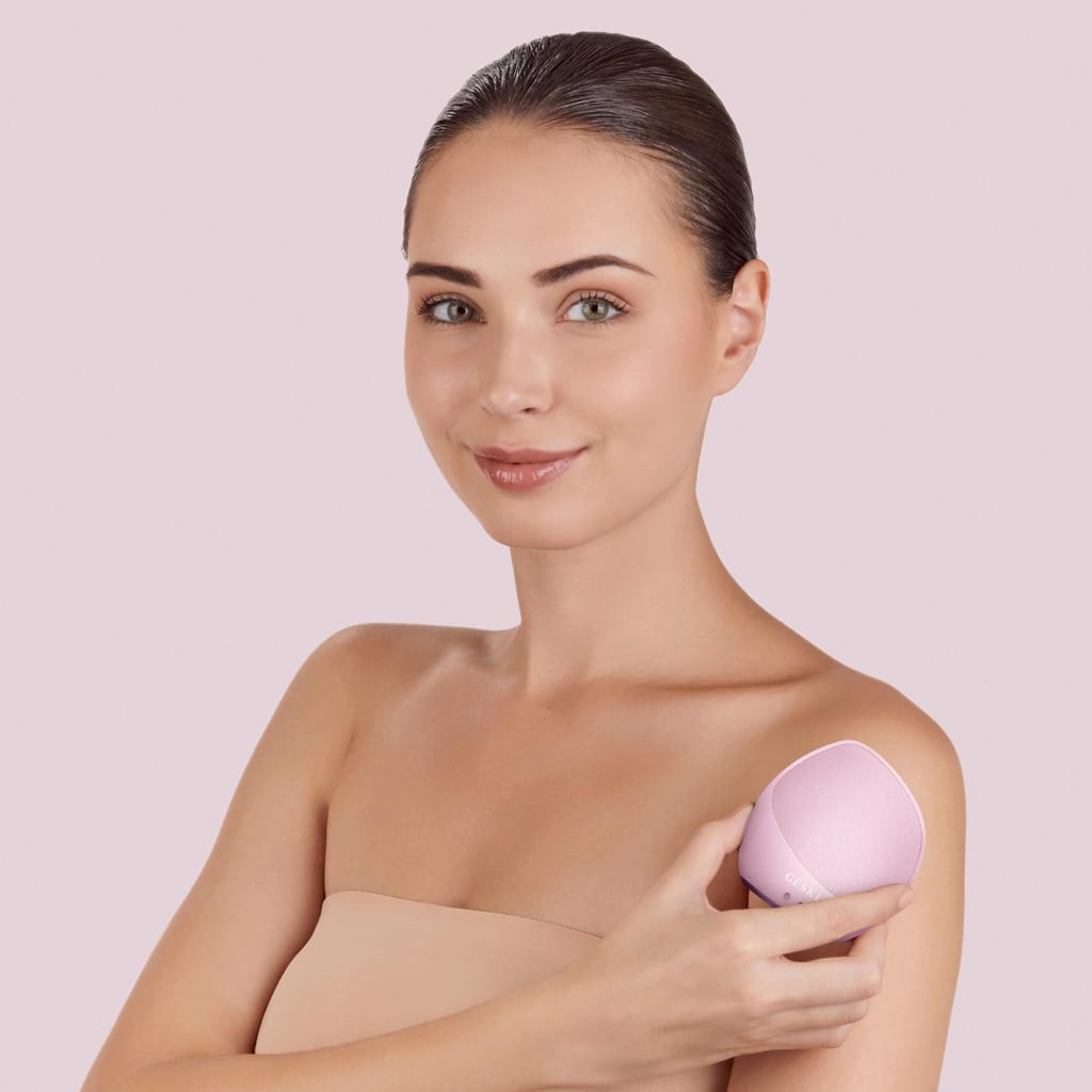Фото товару: Ультразвукова щітка для тіла та інтенсивний пілінг GESKE Sonic Body Brush&Intensive Exfoliator 7в1 pink № 3
