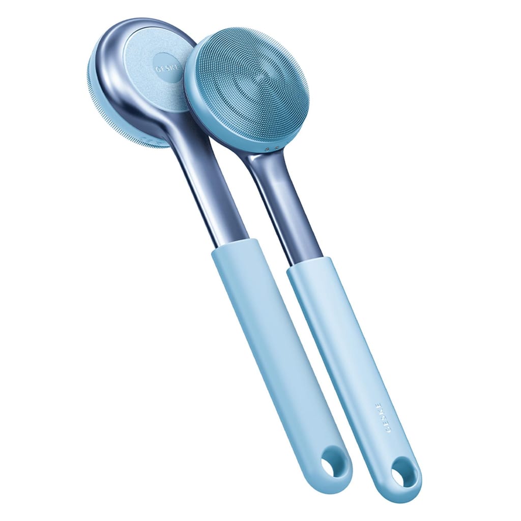Фото товару: Ультразвукова щітка для всього тіла GESKE Sonic Full-Body Brush&Intensive Exfoliator 8в1 aquamarine № 5