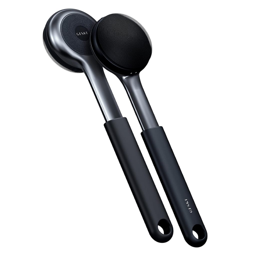 Фото товару: Ультразвукова щітка для всього тіла GESKE Sonic Full-Body Brush&Intensive Exfoliator 8в1 black № 5