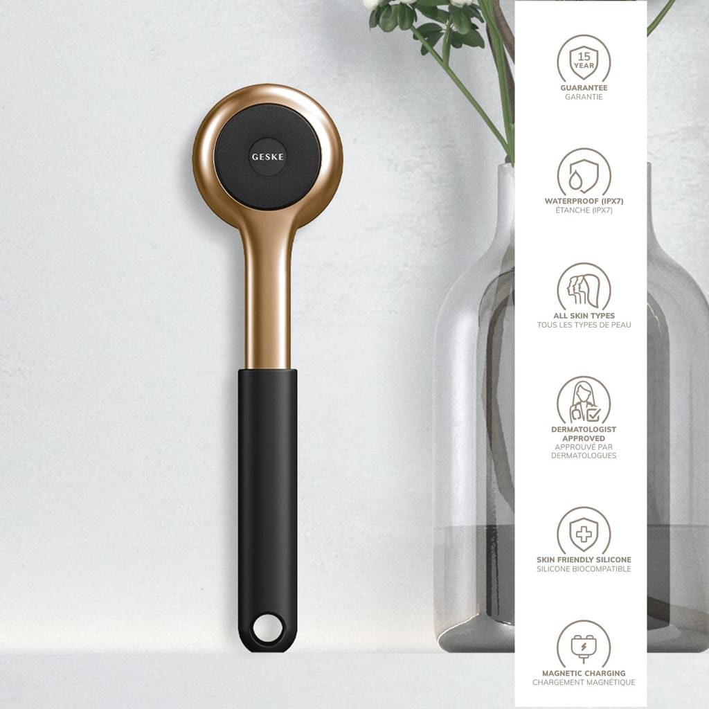 Фото товару: Ультразвукова щітка для всього тіла GESKE Sonic Full-Body Brush&Intensive Exfoliator 8в1 gray № 2