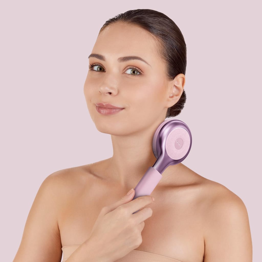 Фото товару: Ультразвукова щітка для всього тіла GESKE Sonic Full-Body Brush&Intensive Exfoliator 8в1 pink № 3