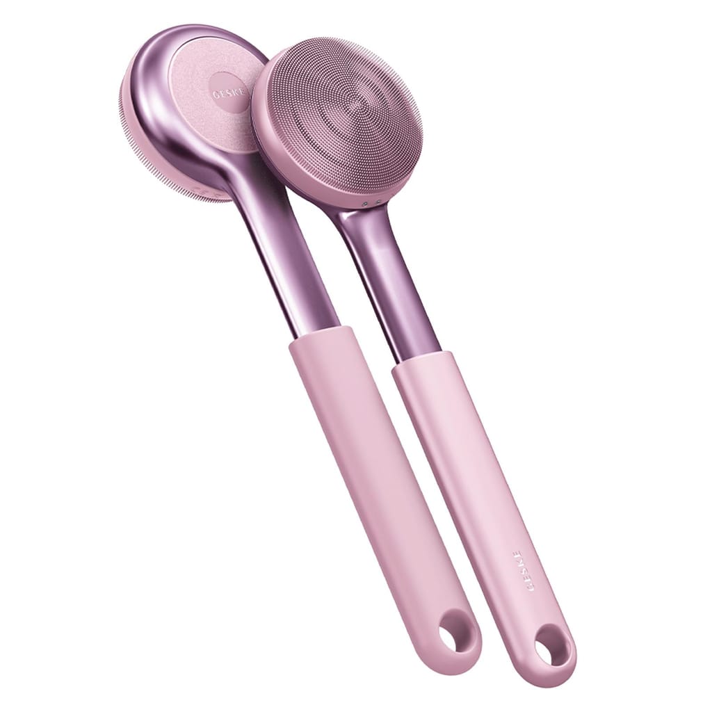 Фото товару: Ультразвукова щітка для всього тіла GESKE Sonic Full-Body Brush&Intensive Exfoliator 8в1 pink № 5