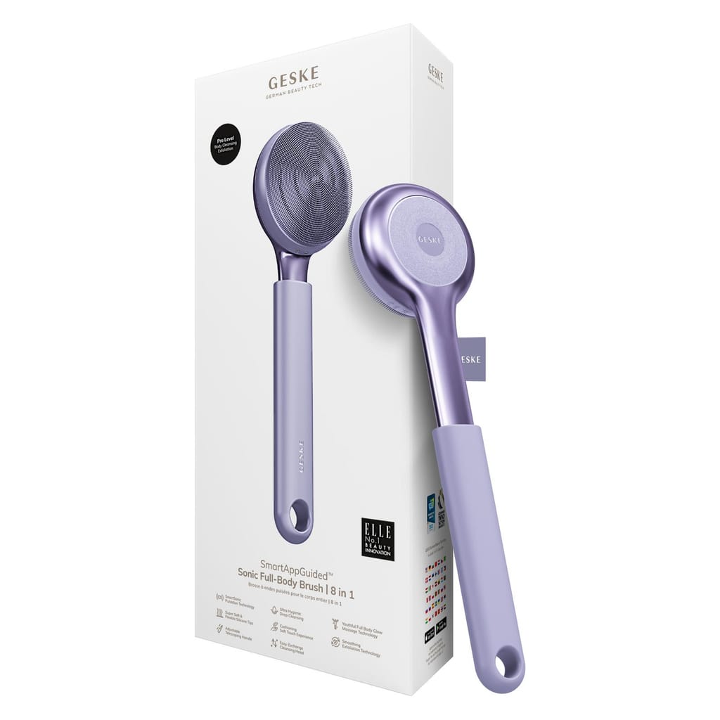 Фото товару: Ультразвукова щітка для всього тіла GESKE Sonic Full-Body Brush&Intensive Exfoliator 8в1 purple № 0