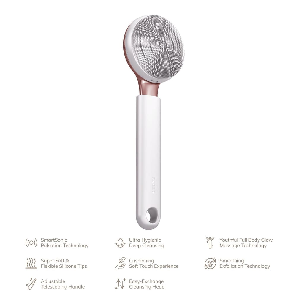 Фото товару: Ультразвукова щітка для всього тіла GESKE Sonic Full-Body Brush&Intensive Exfoliator 8в1 starlight № 1