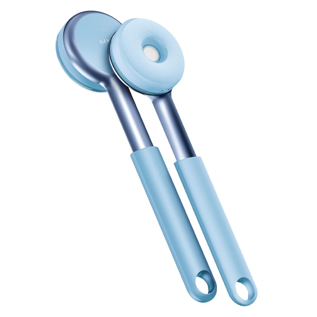 Фото товару: Звукова світлодіодна щітка для всього тіла GESKE Sonic LED Full-Body Brush&Intensive Exfoliator 9в1 aquamarine № 5