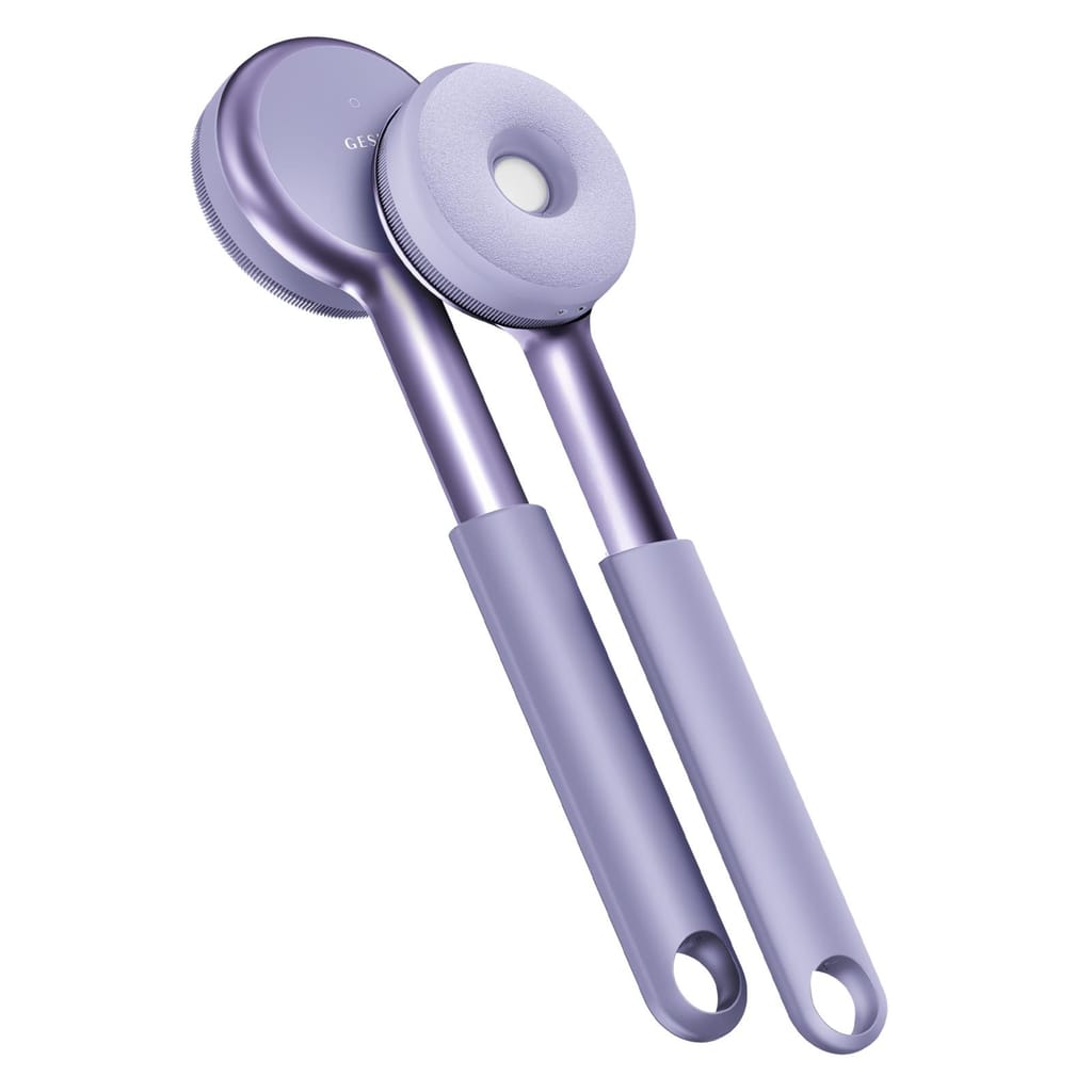 Фото товару: Звукова світлодіодна щітка для всього тіла GESKE Sonic LED Full-Body Brush&Intensive Exfoliator 9в1 purple № 5
