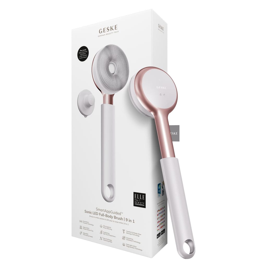 Фото товару: Звукова світлодіодна щітка для всього тіла GESKE Sonic LED Full-Body Brush&Intensive Exfoliator 9в1 starlight № 0